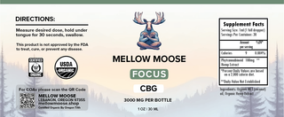 FOCUS | 3000mg CBG Tincture (Organic)