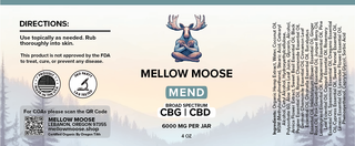 MEND | 3000mg Broad Spectrum Pain Relief Lotion | CBD + CBG