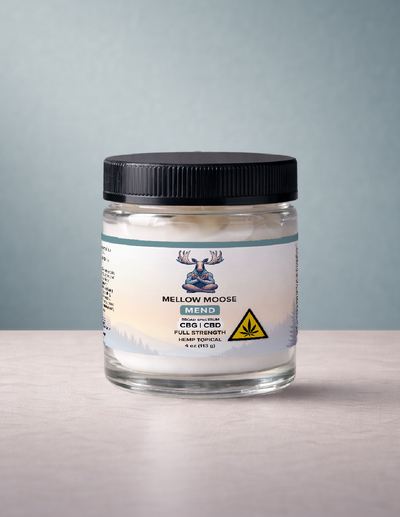 MEND | Full Strength Broad Spectrum Hemp Topical | CBD + CBG